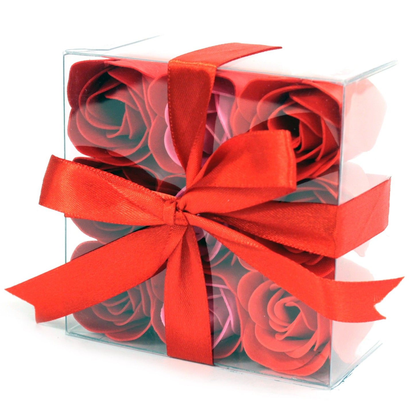Luxus-Seifenrosen Bouquet - 9 rote Blüten für sinnliche Badezeit