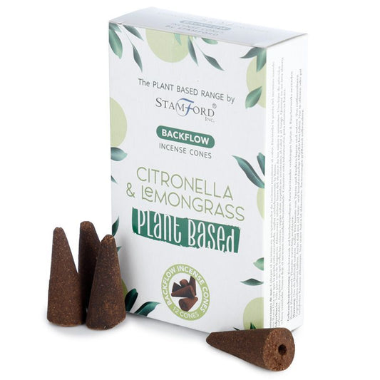 Rückfluss-Räucherkegel Citronella & Zitronengras - 12 Stück