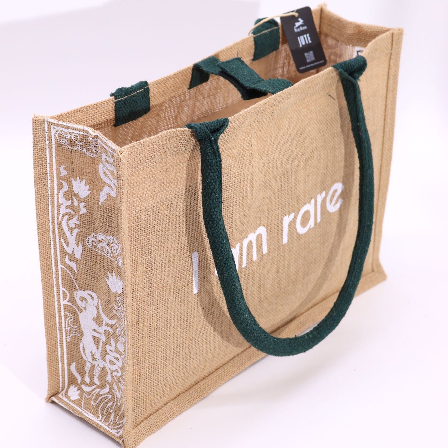 Jute Shopper 'I am Rare' mit mystischem Hop-Hasen Motiv