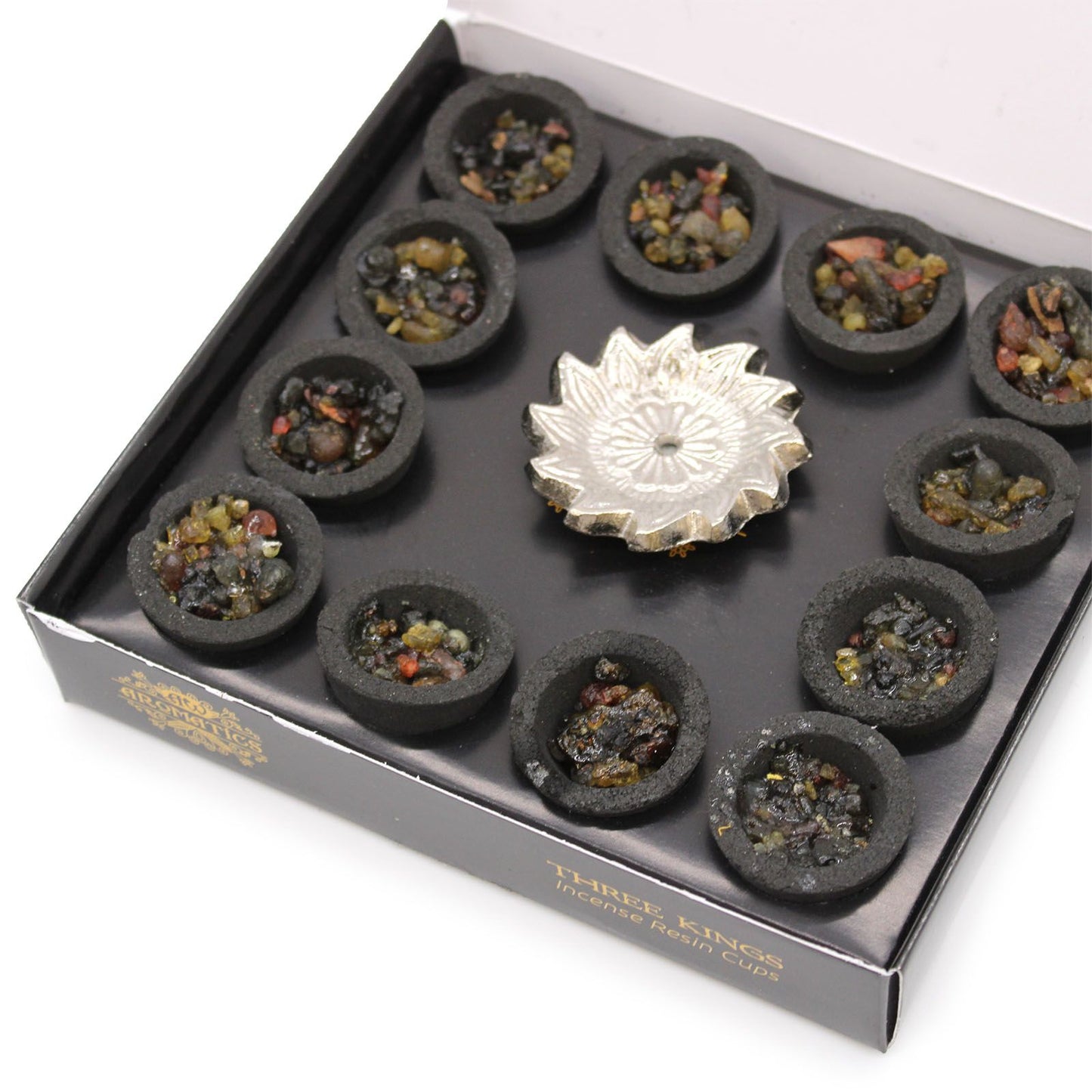 Historische Weihrauch-Harzbecher – Geschenkset mit 12 Stück