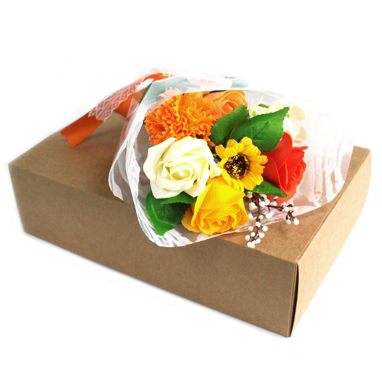 Seifenblumen Bouquet Orangenblüte – Hautpflegende Deko für Bad & Geschenk