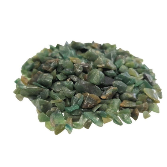 Natürliche Grüne Aventurin Chips 1kg - Edelsteinmischung für Dekoration & Kreativprojekte