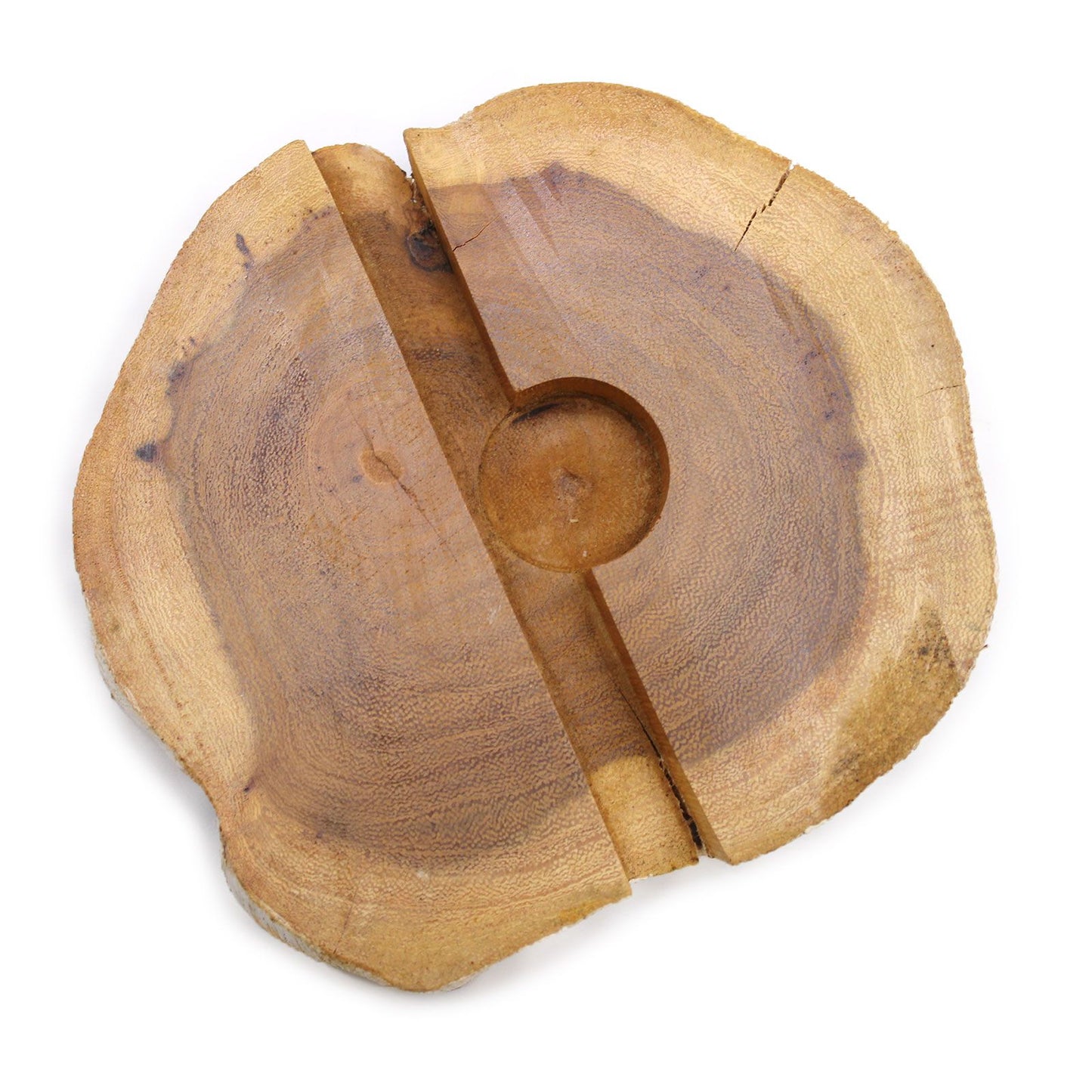 Telefonhalter aus Gamal-Holz mit Whitewash-Optik – großes Format