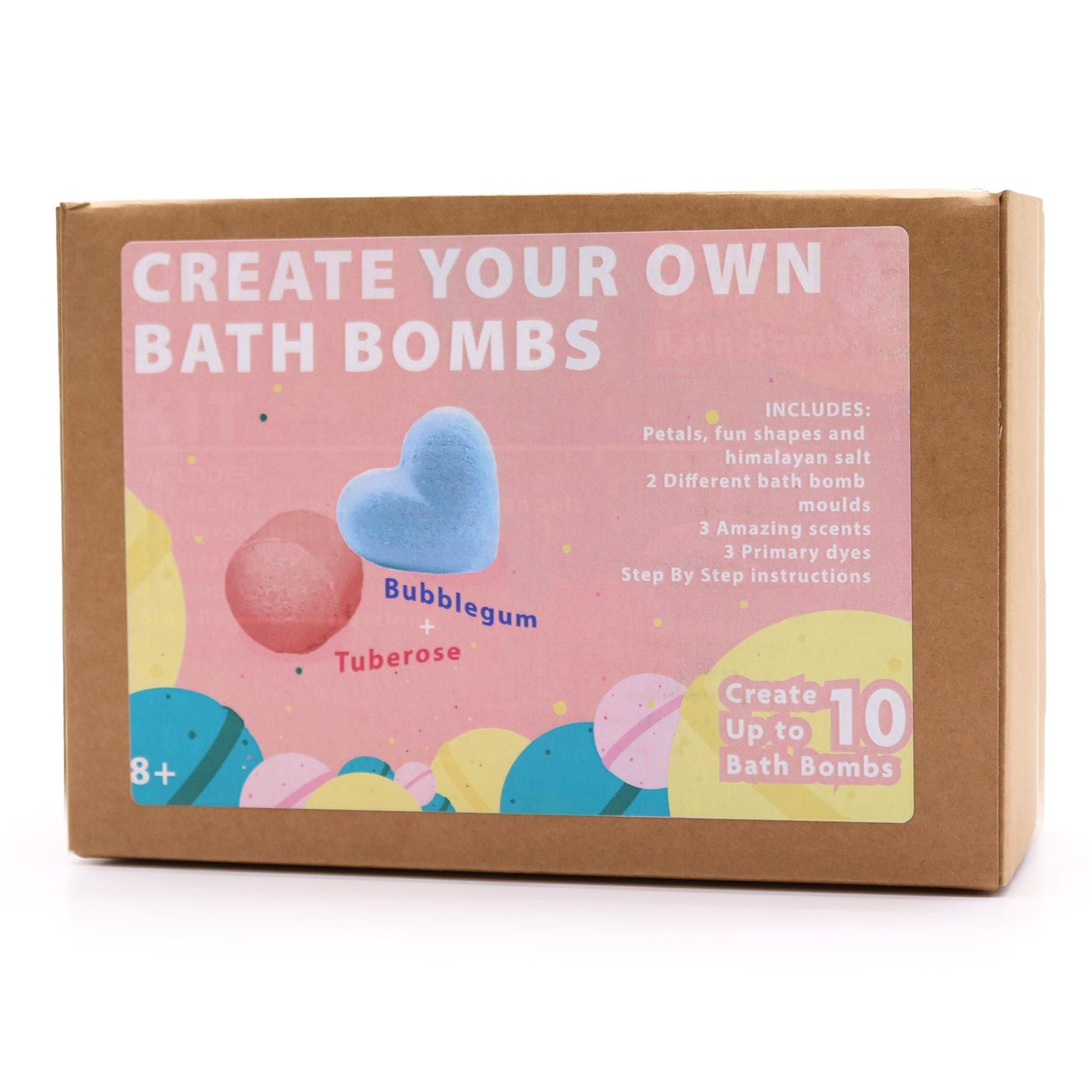 DIY Badebomben-Set Tuberose & Bubblegum – 10 Stück zum Selbermachen