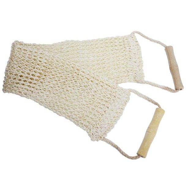 Natürlicher Rückenpeeling-Handschuh aus Jute & Baumwolle