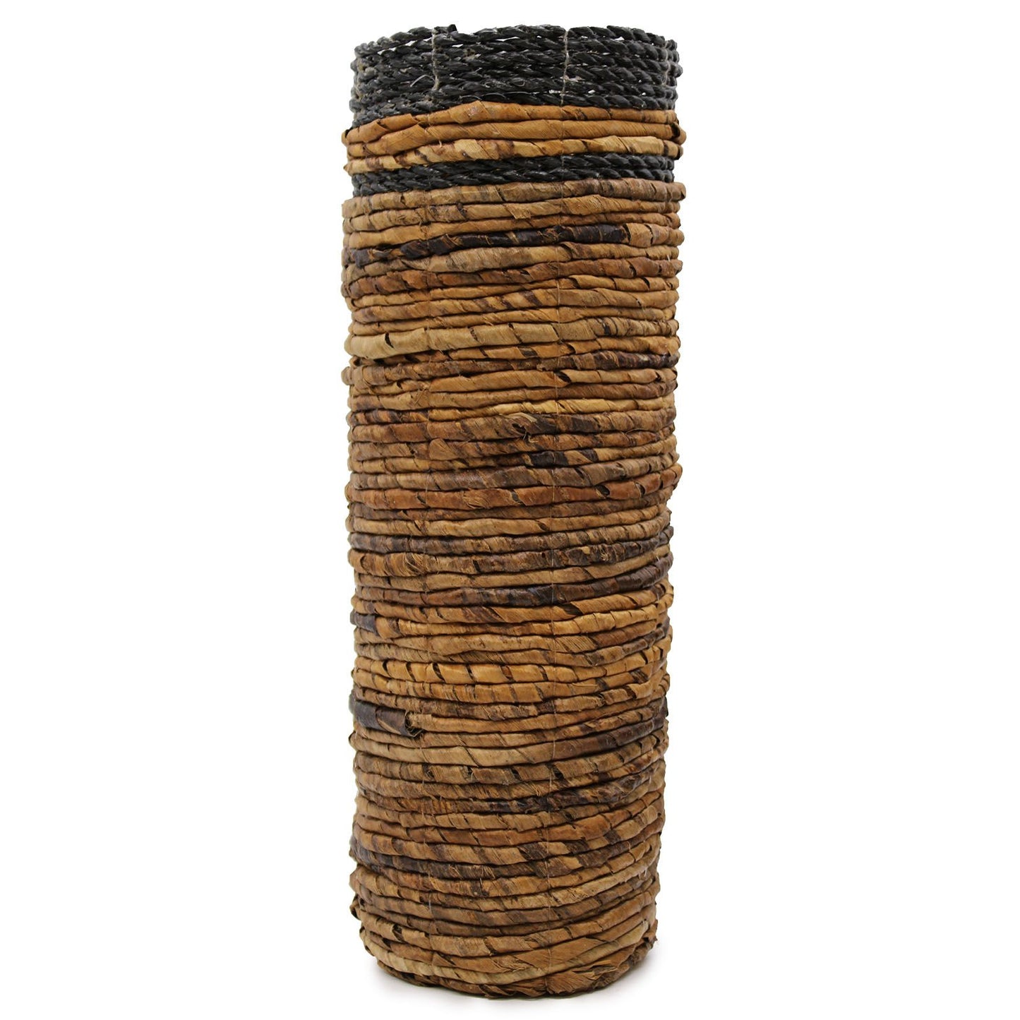 Bananenblatt-Set für stilvolle Ordnung – 2 Vasen & 2 Körbe