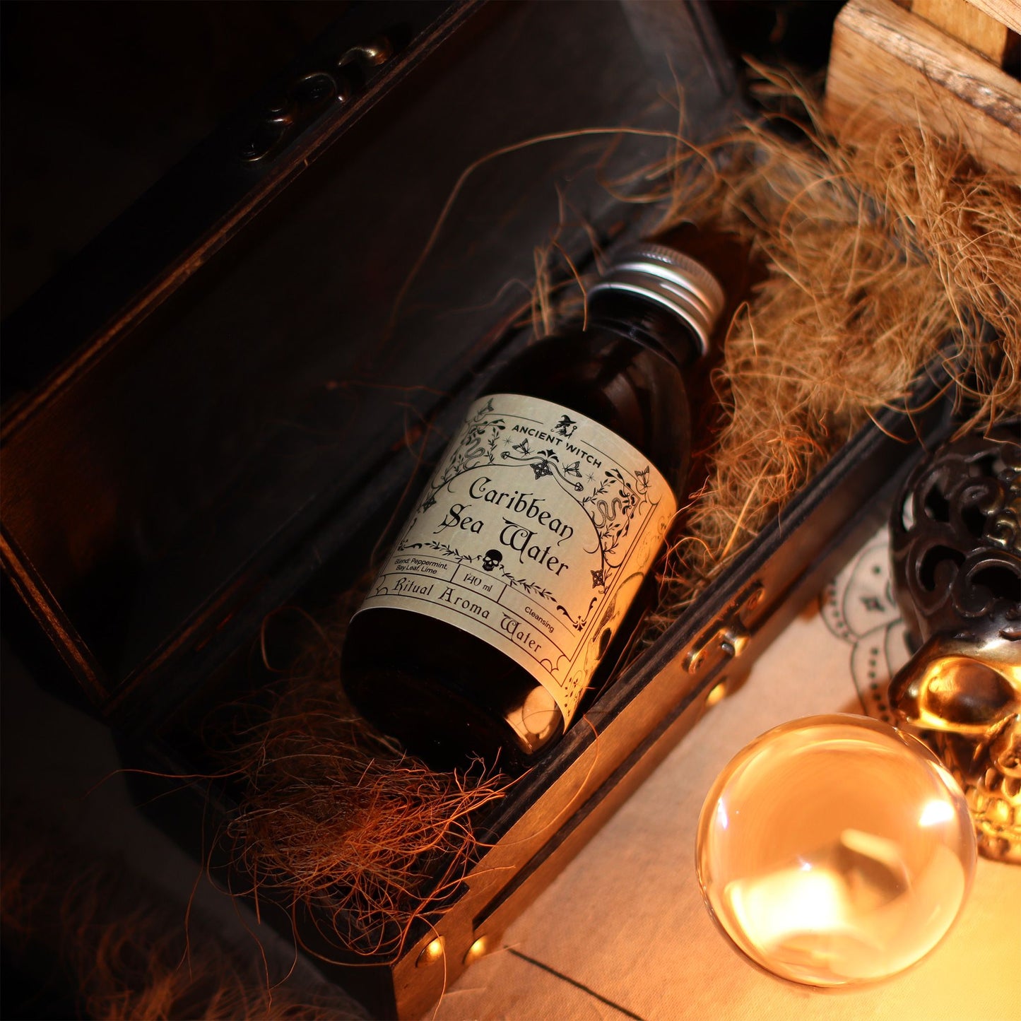 Ritualwasser Karibisches Meer – Reinigendes Elixier mit Pfefferminze, Lorbeer & Limette