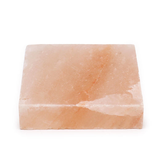Gourmet-Kochplatte aus Himalaya-Salz, quadratisch 20x20x5 cm