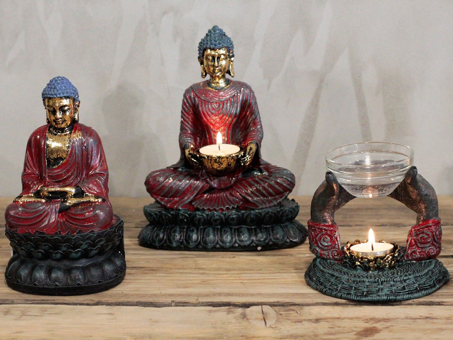 Klassische Buddha Statue aus Resin - Zeitlose Ruhe für Ihr Zuhause