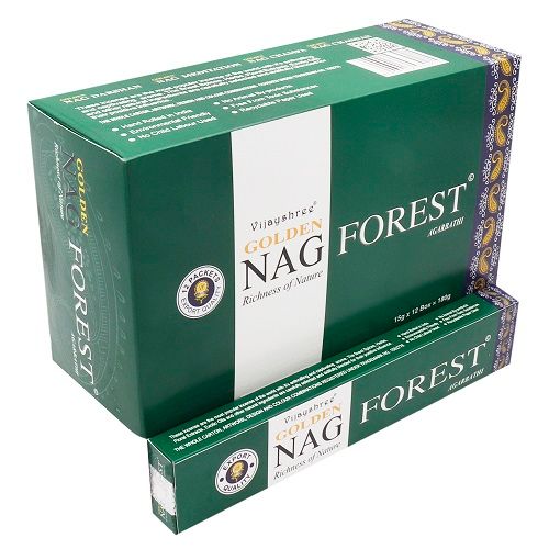 Golden Nag Waldduft Räucherstäbchen - 15g Premium Packung