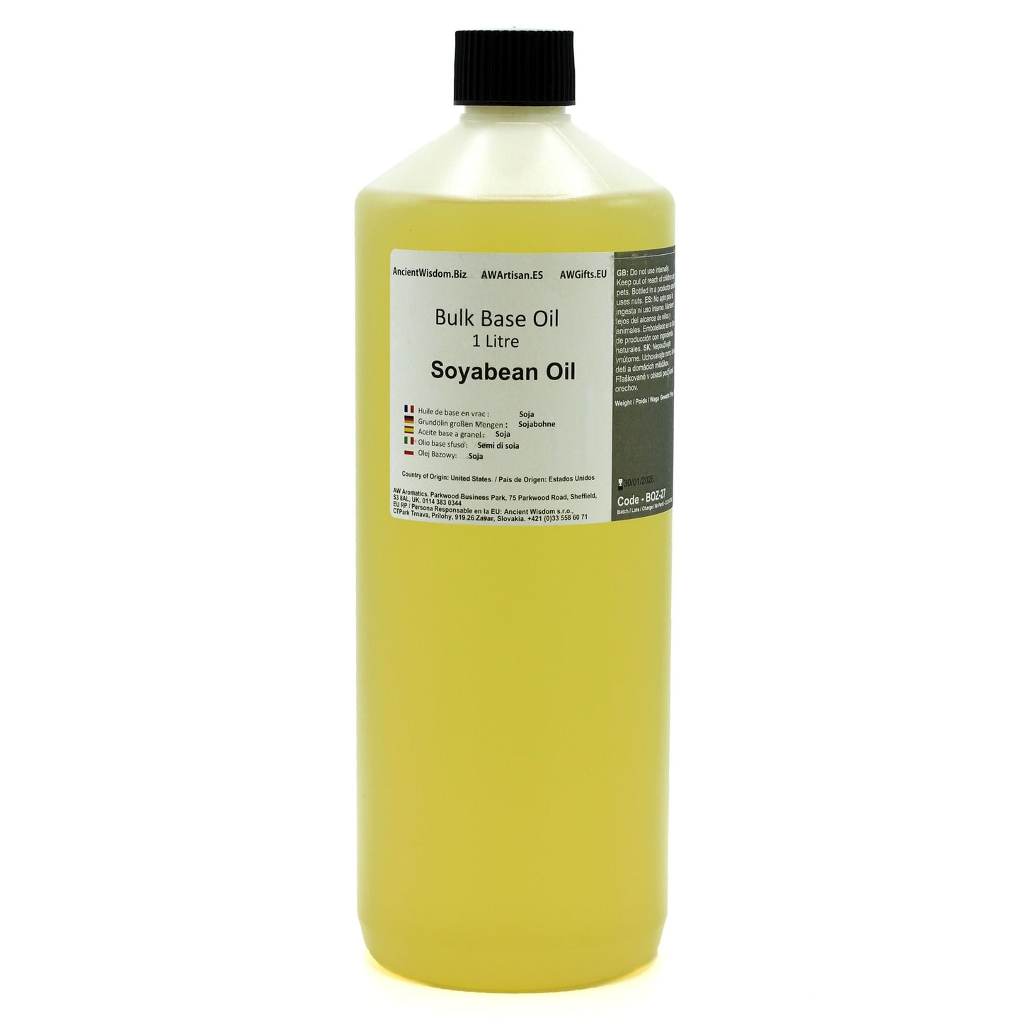 Naturreines Soja Basisöl (1 Liter) – Vielseitige Premium-Grundlage