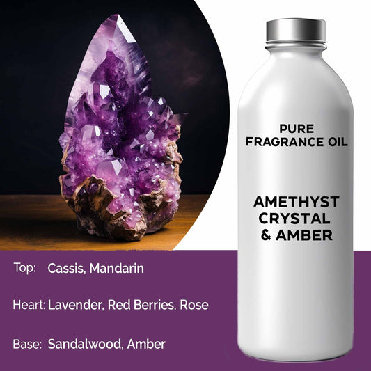 Reines Duftöl Amethyst & Bernstein – 500 ml für harmonische Atmosphäre