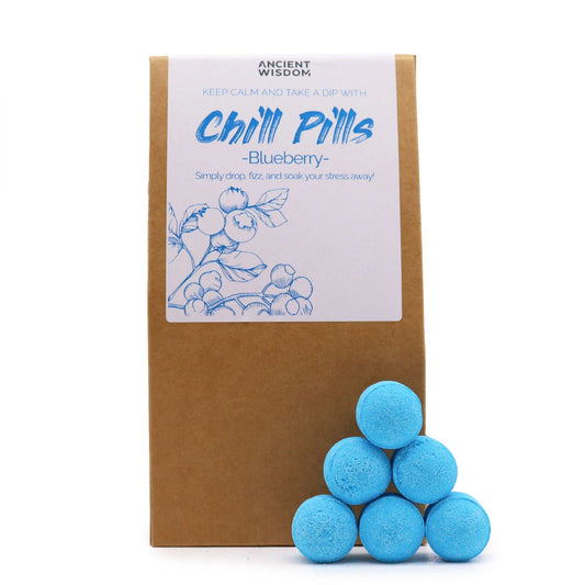 Entspannungsperlen Geschenkset Blaubeere - 30 Mini-Badebomben