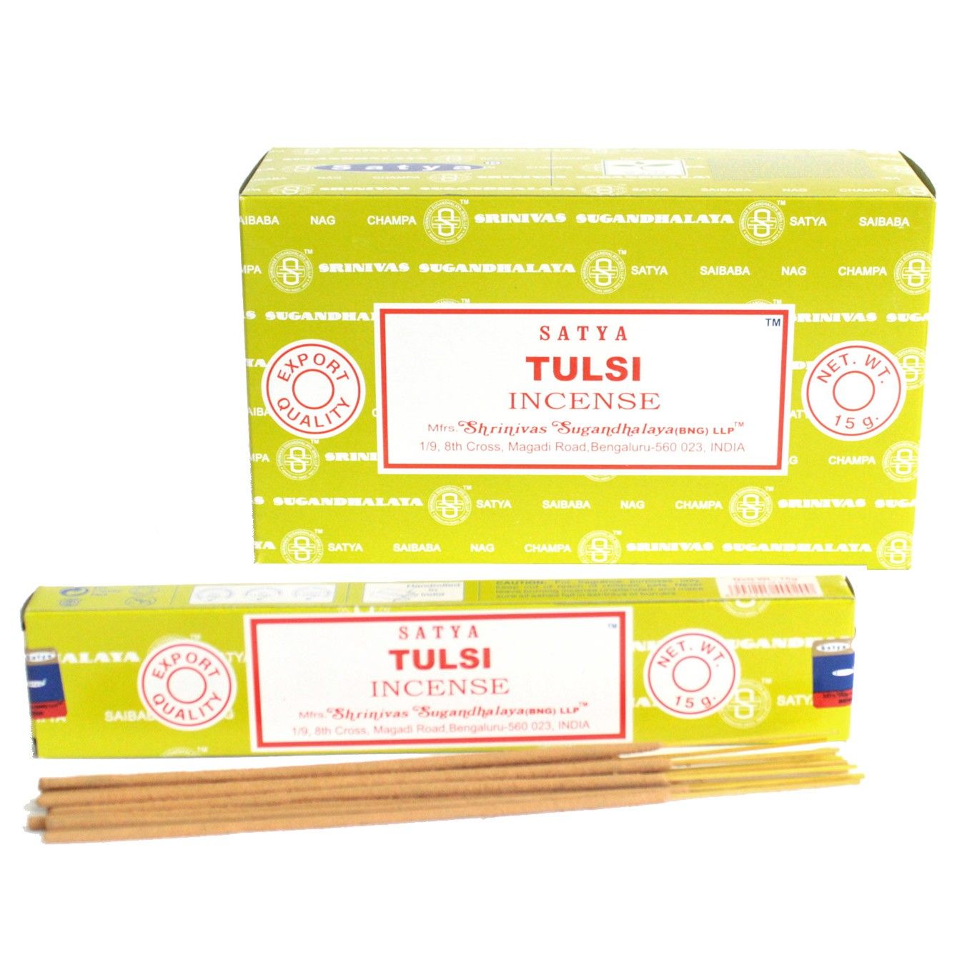 SATYA Tulsi Räucherstäbchen – Heiliges Basilikum für positive Energie