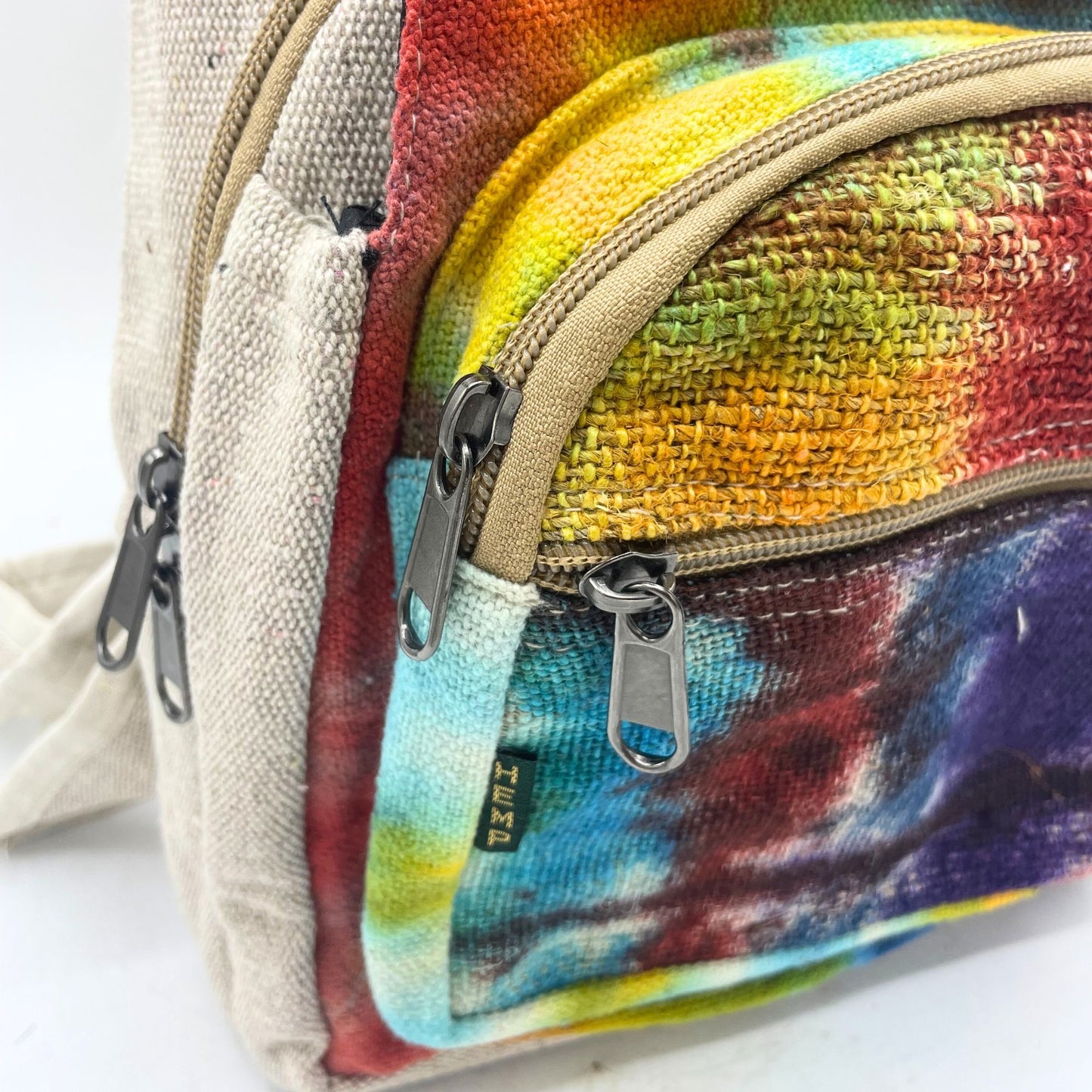 Hanf Schultertasche mit Knotenmuster – Fair gefertigte Eco-Tasche aus Nepal