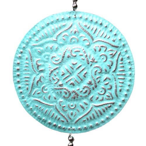 Buddha Wandmobile aus Bali (3er Set) – Handgefertigte Aluminium-Dekoration mit Perlen