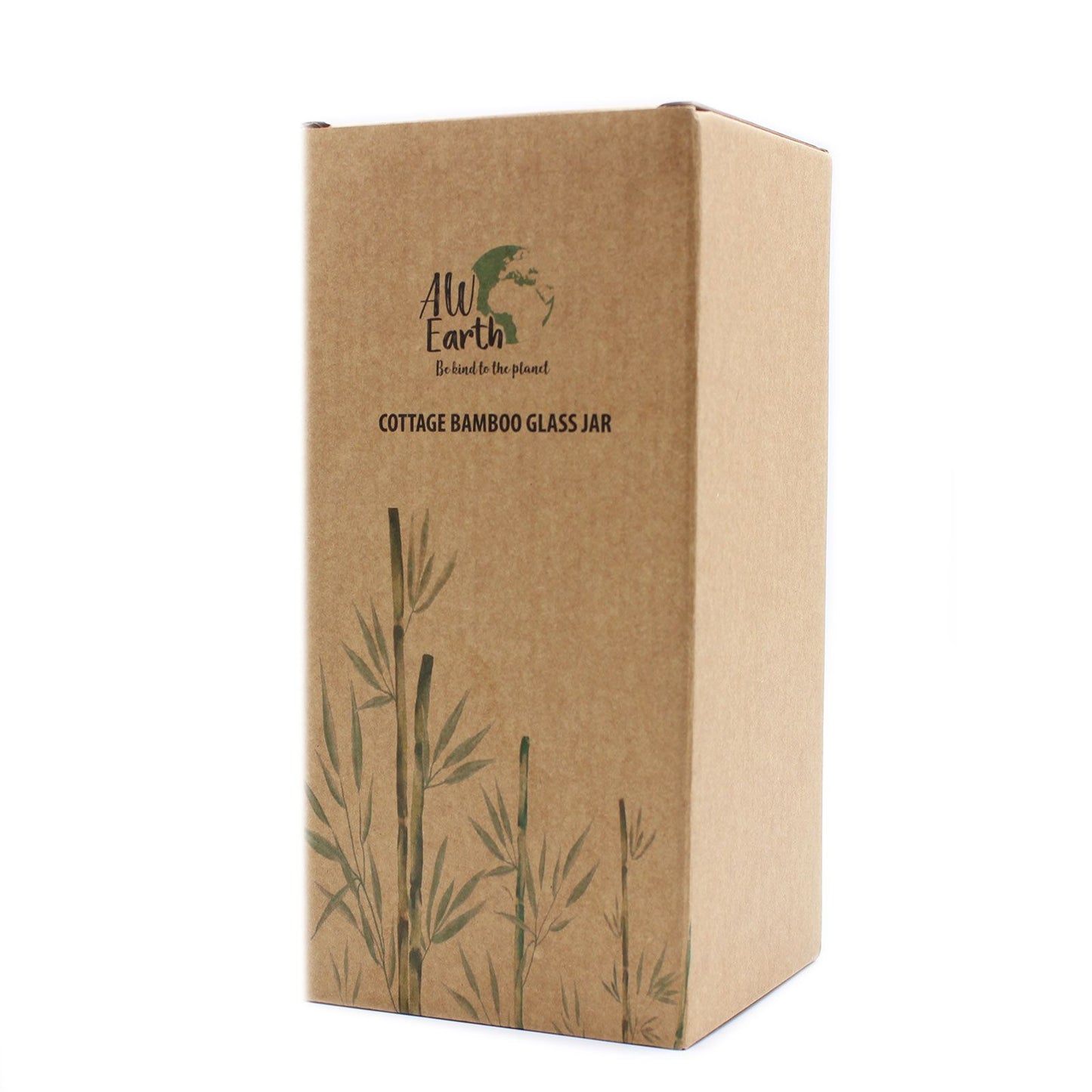 Bambus Vorratsglas Cottage – 20 cm, aus Borosilikatglas