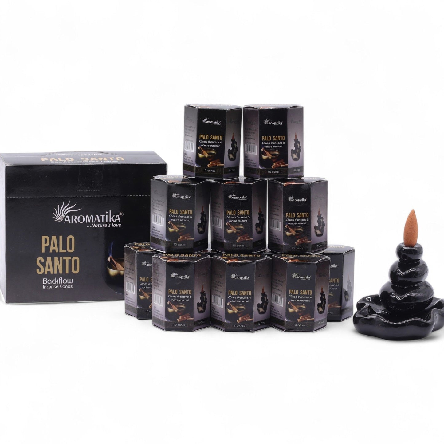 Masala Rückfluss-Räucherkegel Palo Santo - 10 Stück