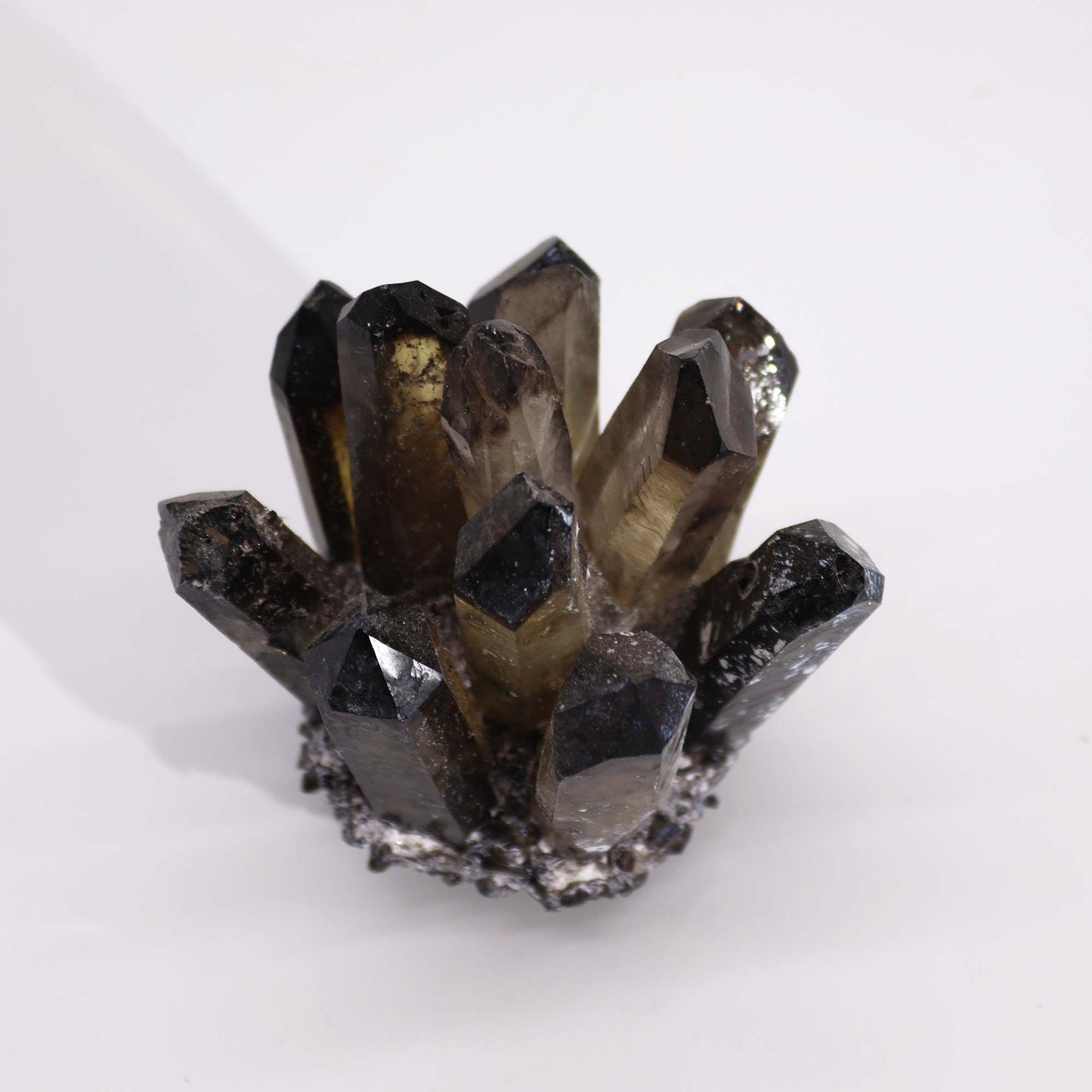 Natürlicher Rauchquarz-Cluster mit Ghost-Effekt – Unikat ca. 8 cm