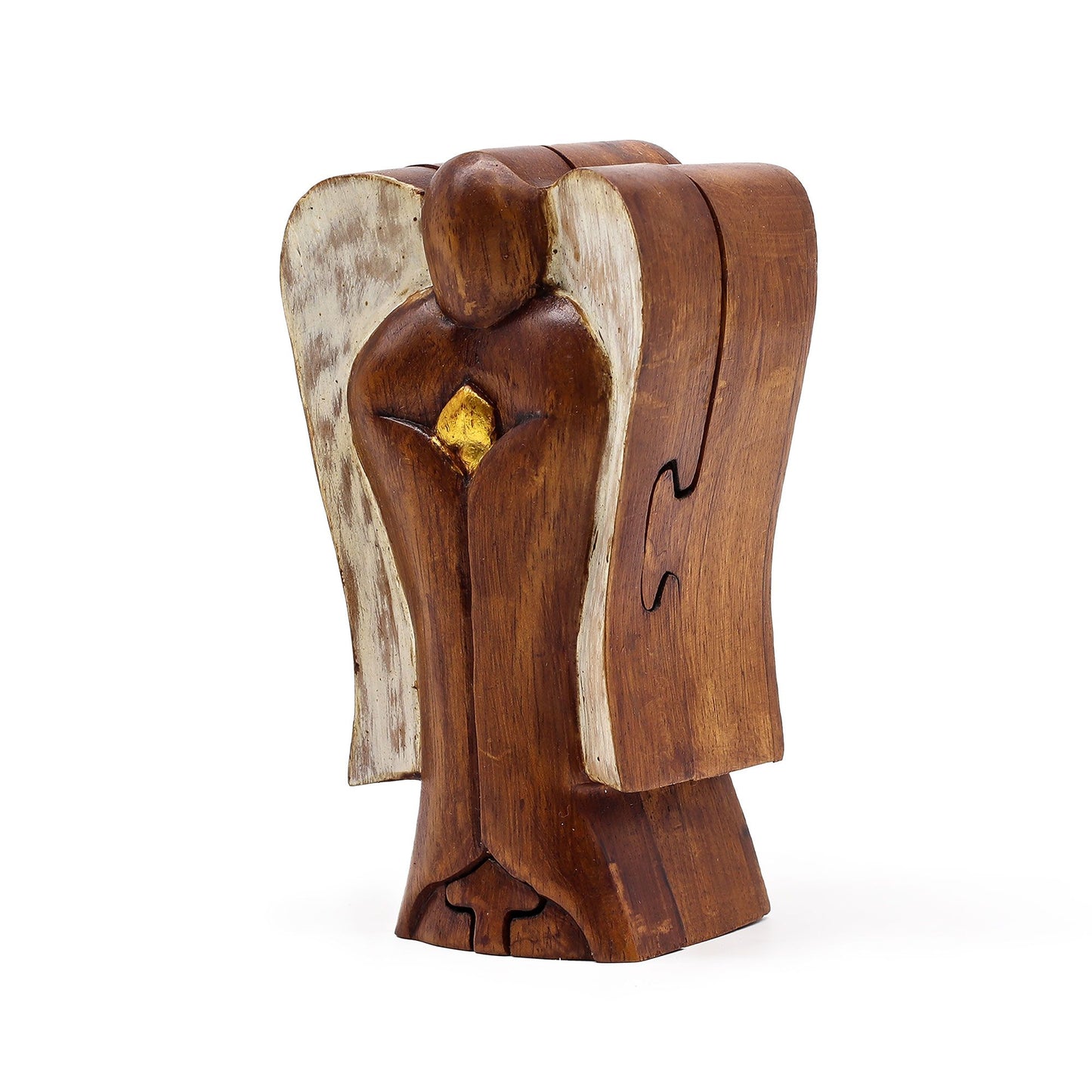 Hati-Hati Engel Magic Box - Symbol der Liebe aus Suarholz