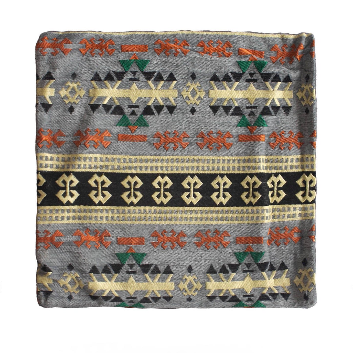 Kissenbezug Kilim in Graphit – Zeitloses Webdesign