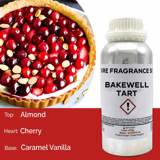 Reines Duftöl Bakewell Tart - 500ml Flasche für intensive Wohlgerüche