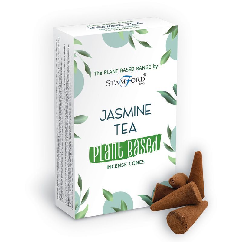 Premium Räucherkegel Jasmintee-Duft – 30 Minuten Brenndauer (12 Stück)