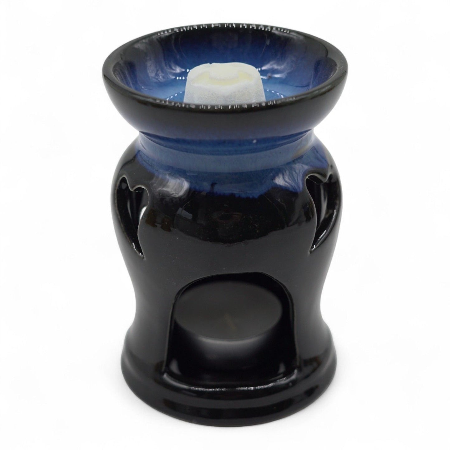 Duftlampe Keramik mit Herz-Ausschnitt - Rustikales Design in Terrakotta