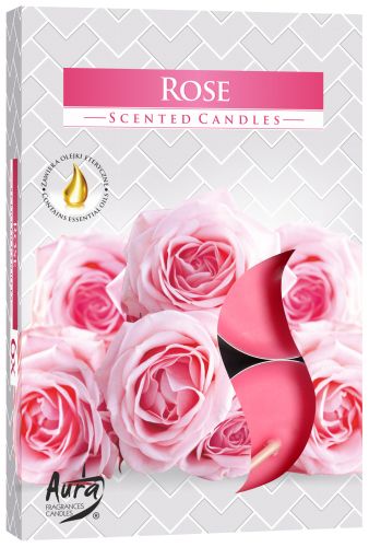 Duftende Rosen-Teelichter Set (6 Stück) – Romantische Atmosphäre