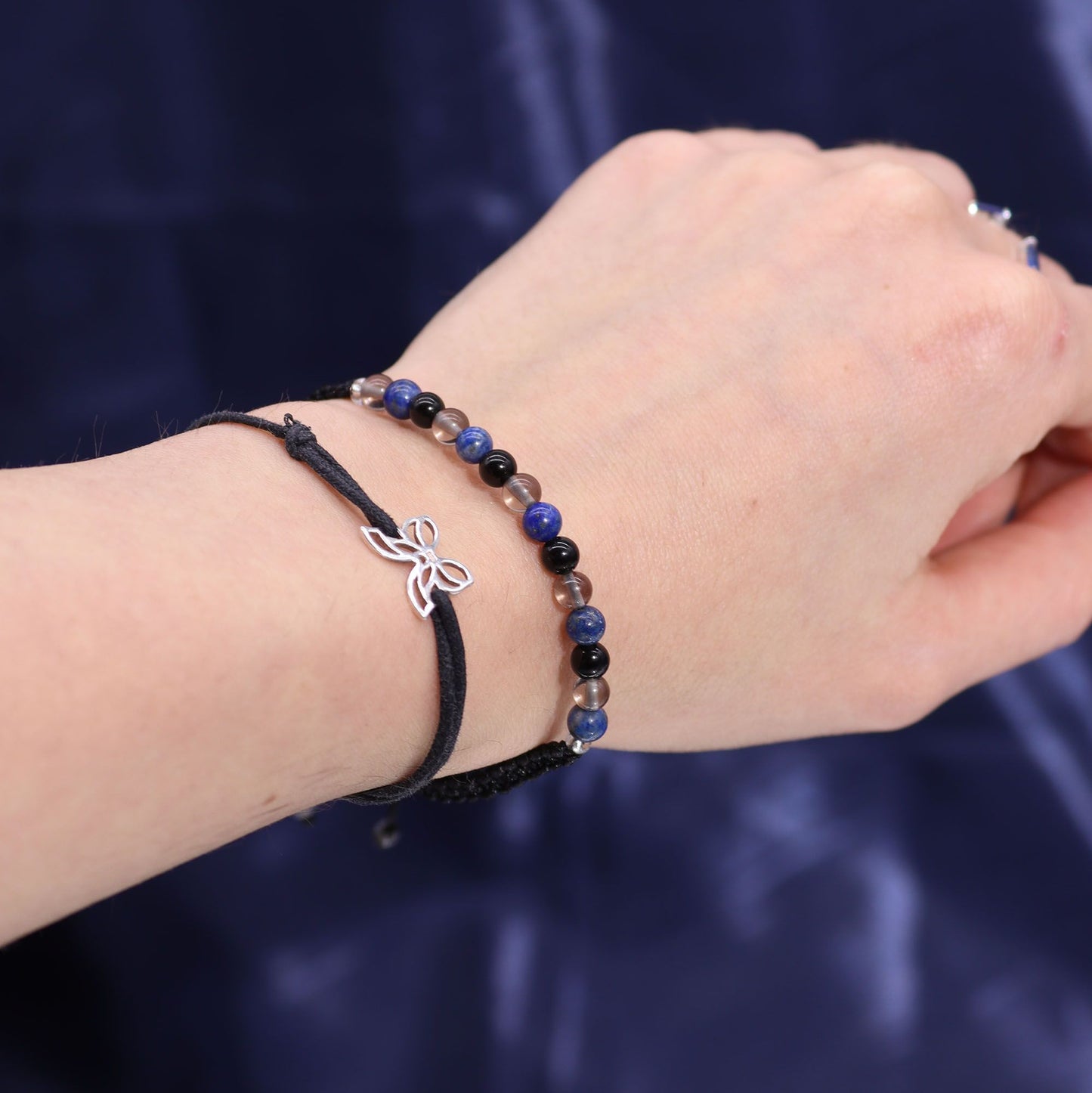 Kristallkerze Skorpion mit Edelstein-Armband – Starke Energie & Duft