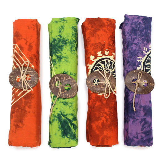 Sarong-Set 'Keltische Harmonie' (4 Stück) – Yin-Yang Design in leuchtenden Farben