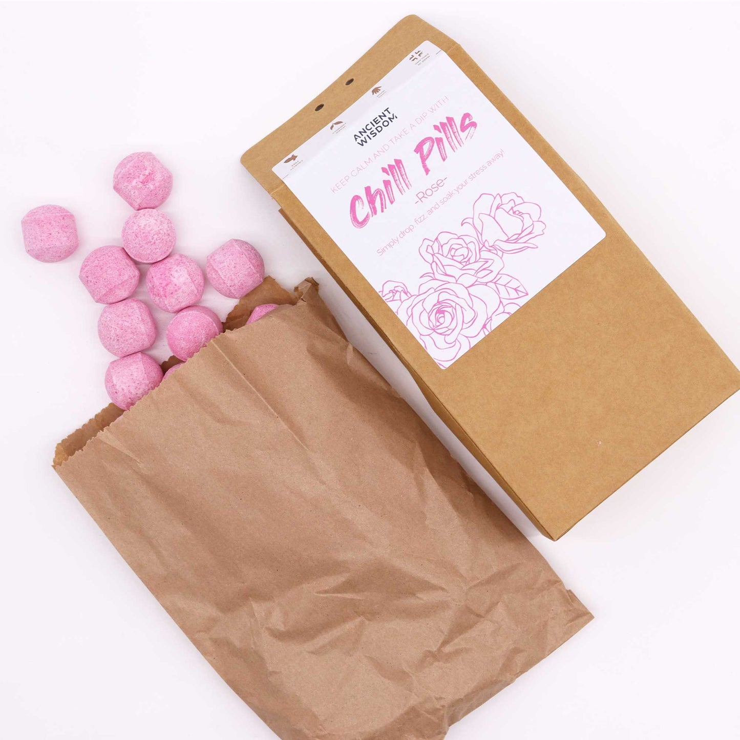 Rosen-Duft Geschenkset: 30 Mini-Badebomben für sinnliche Entspannung