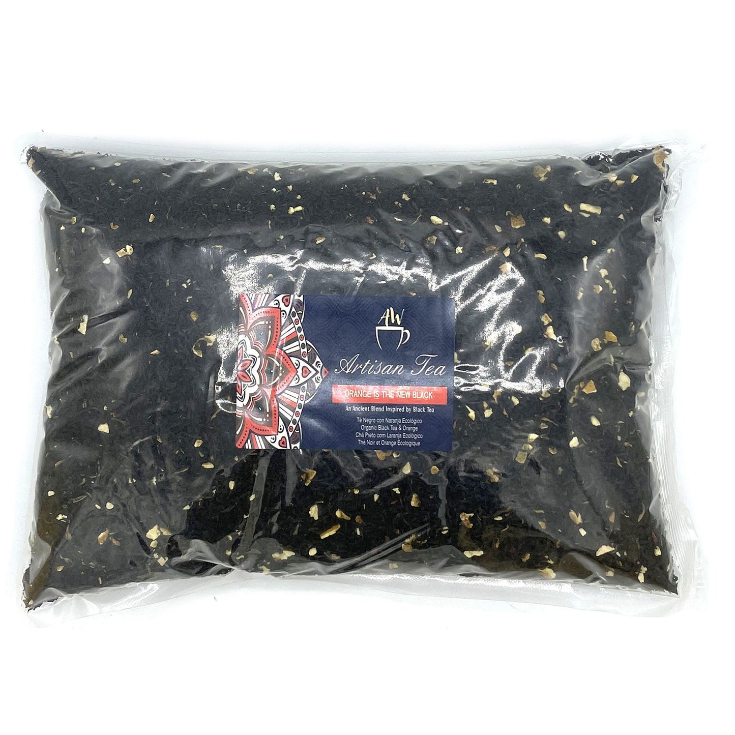 Bio Narnaja Schwarztee mit Orangenschalen – 1 kg Vorratspackung