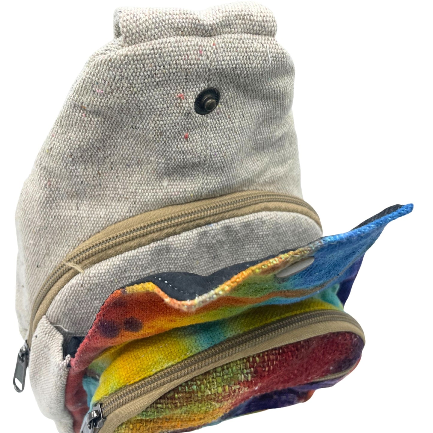 Hanf Schultertasche mit Knotenmuster – Fair gefertigte Eco-Tasche aus Nepal