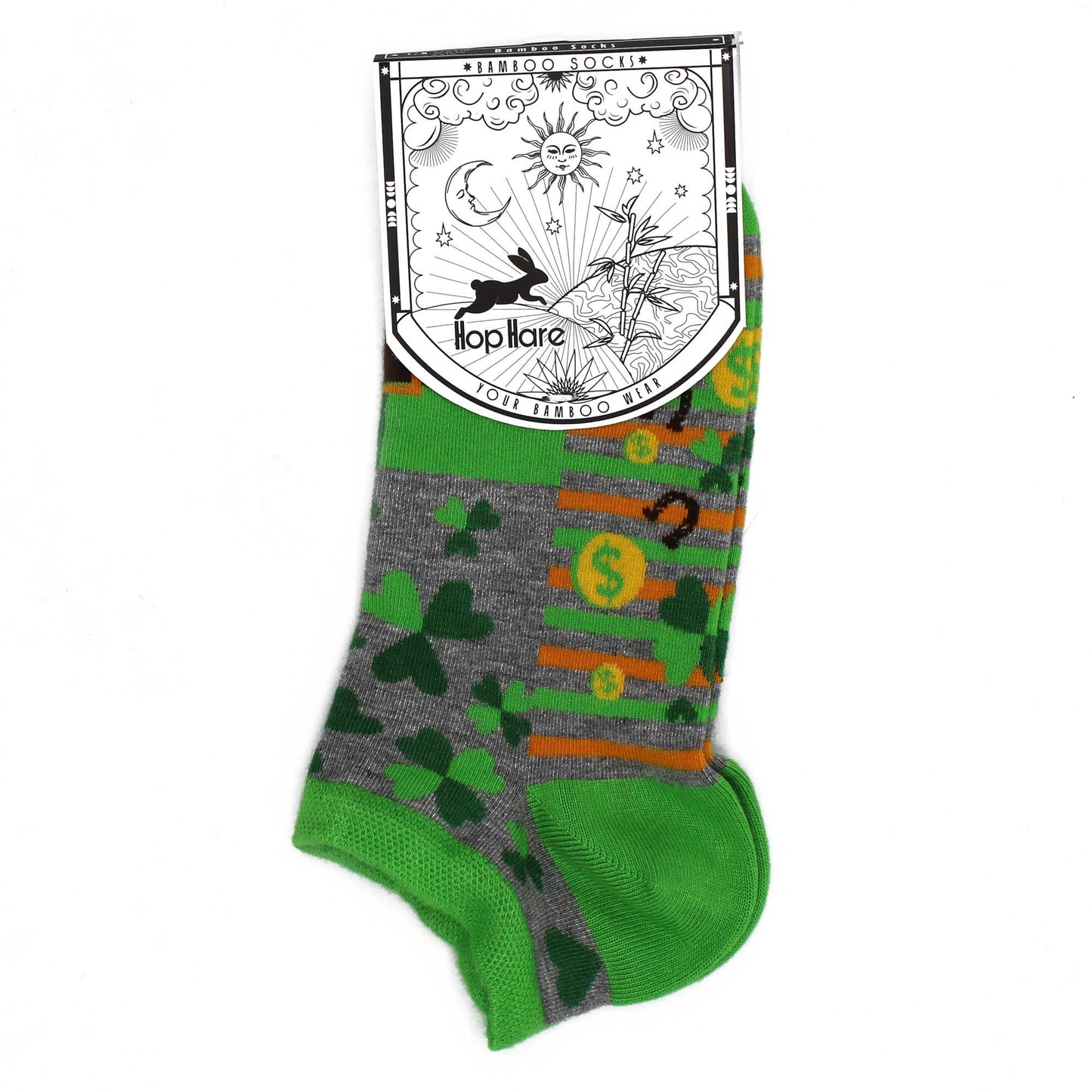 Lucky Socks Sneakersocken aus Bambus - Gr. 41-46 mit Glückssymbolen