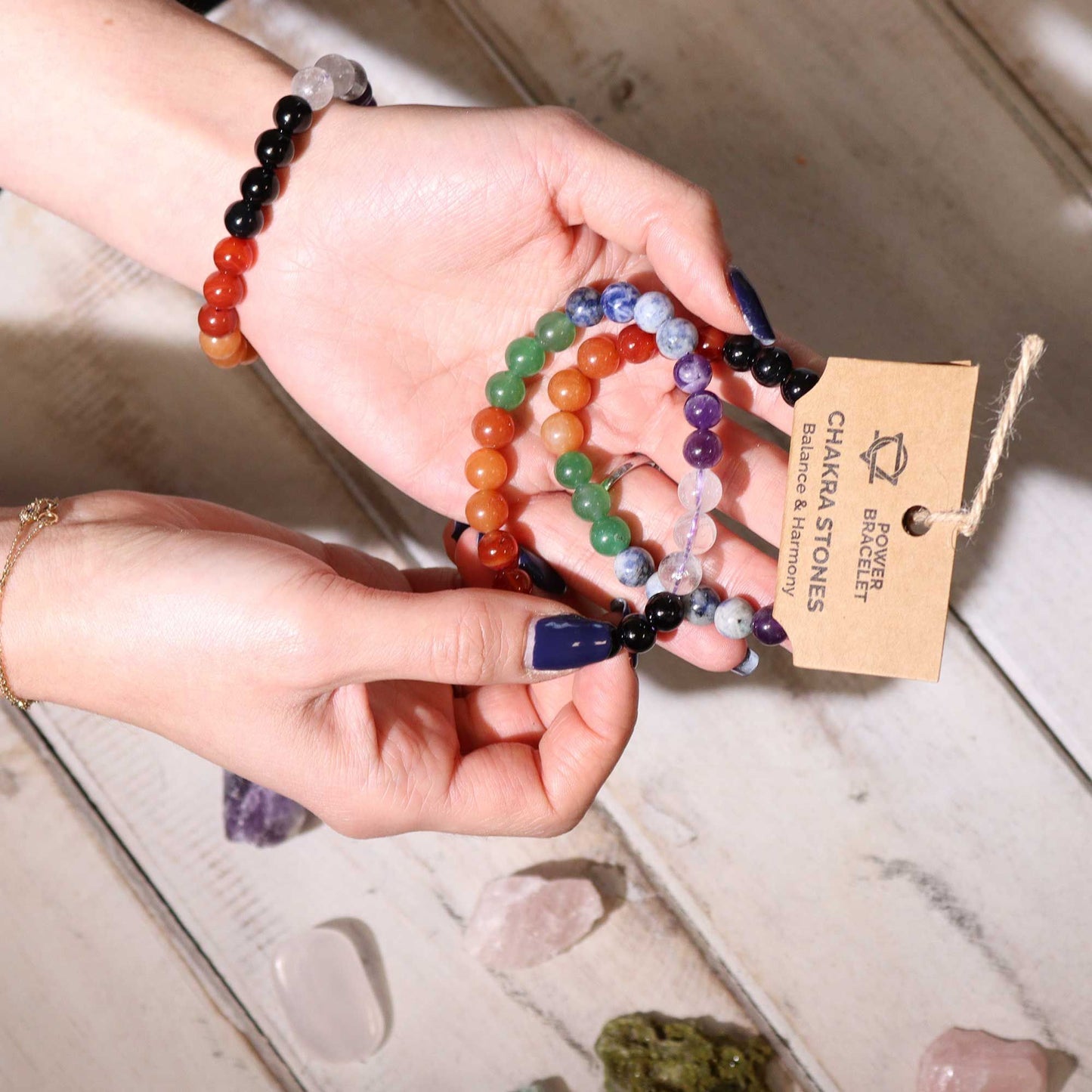 Chakra Armband mit 7 Edelsteinen – Energie & Balance