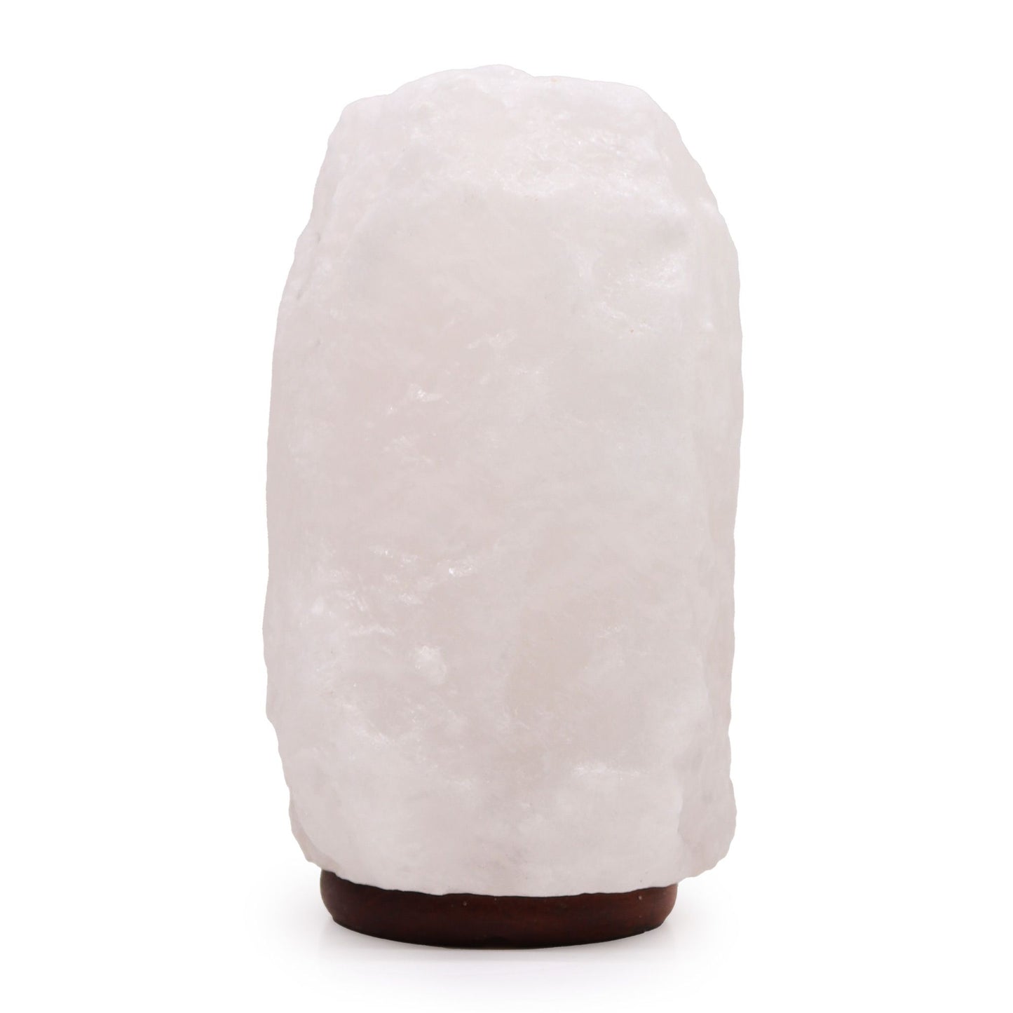 Großformatige Himalaya-Salzlampe (8-10 kg) mit rustikalem Holzsockel
