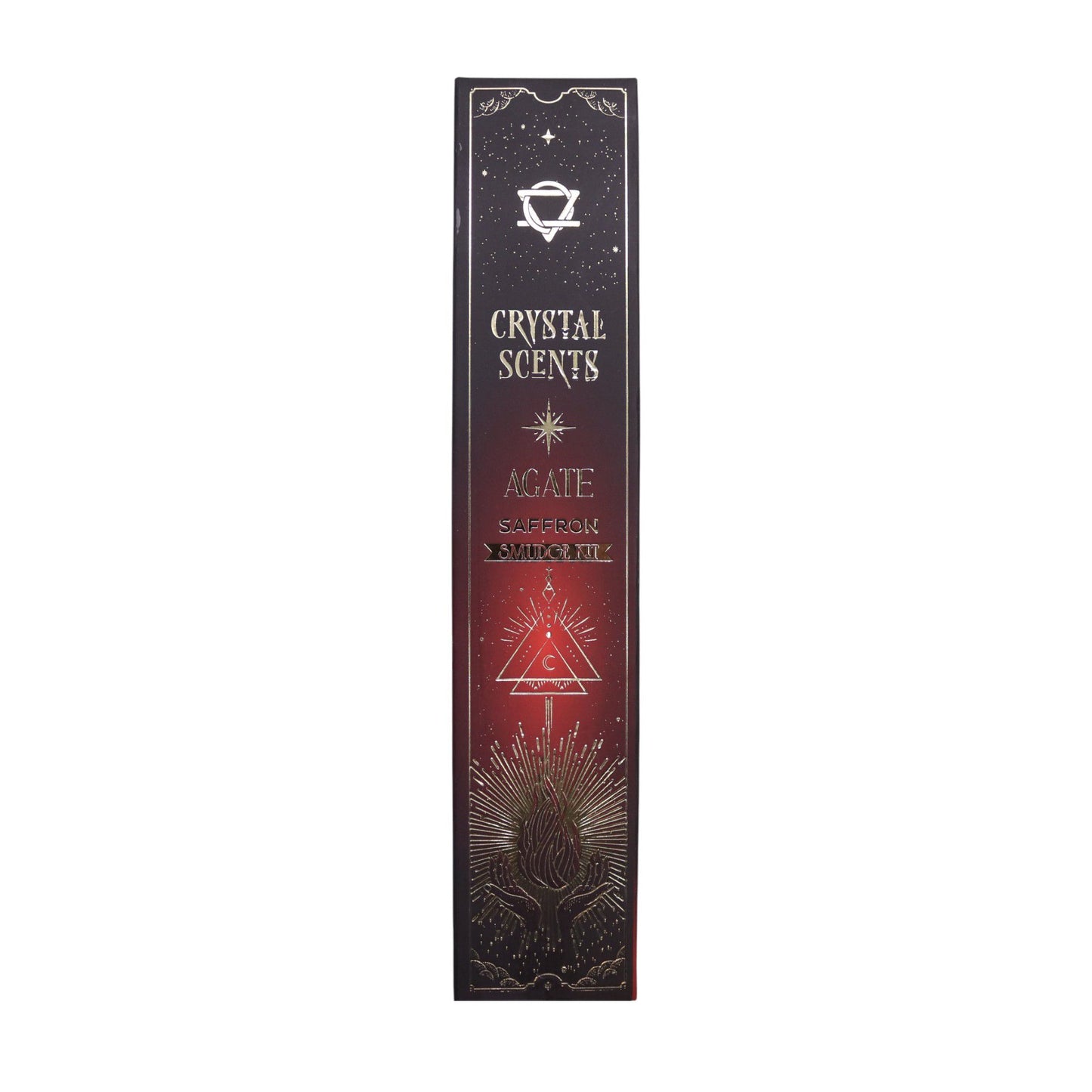Safran Räucherstäbchen mit rotem Achat – Handgemachte Smudge Incense
