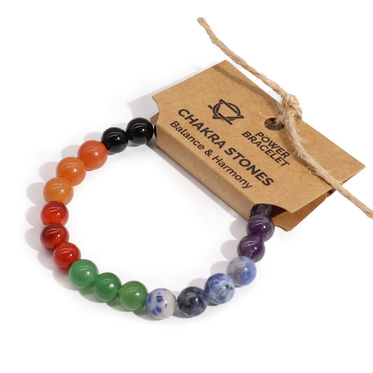 Chakra Armband mit 7 Edelsteinen – Energie & Balance