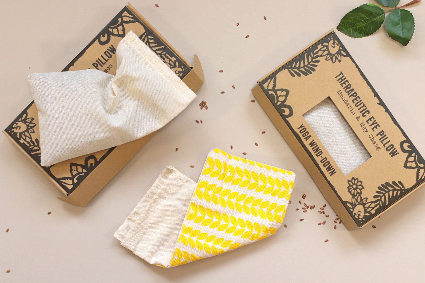 Agnes & Cat Augenentspannungskissen mit Leinsamenfüllung