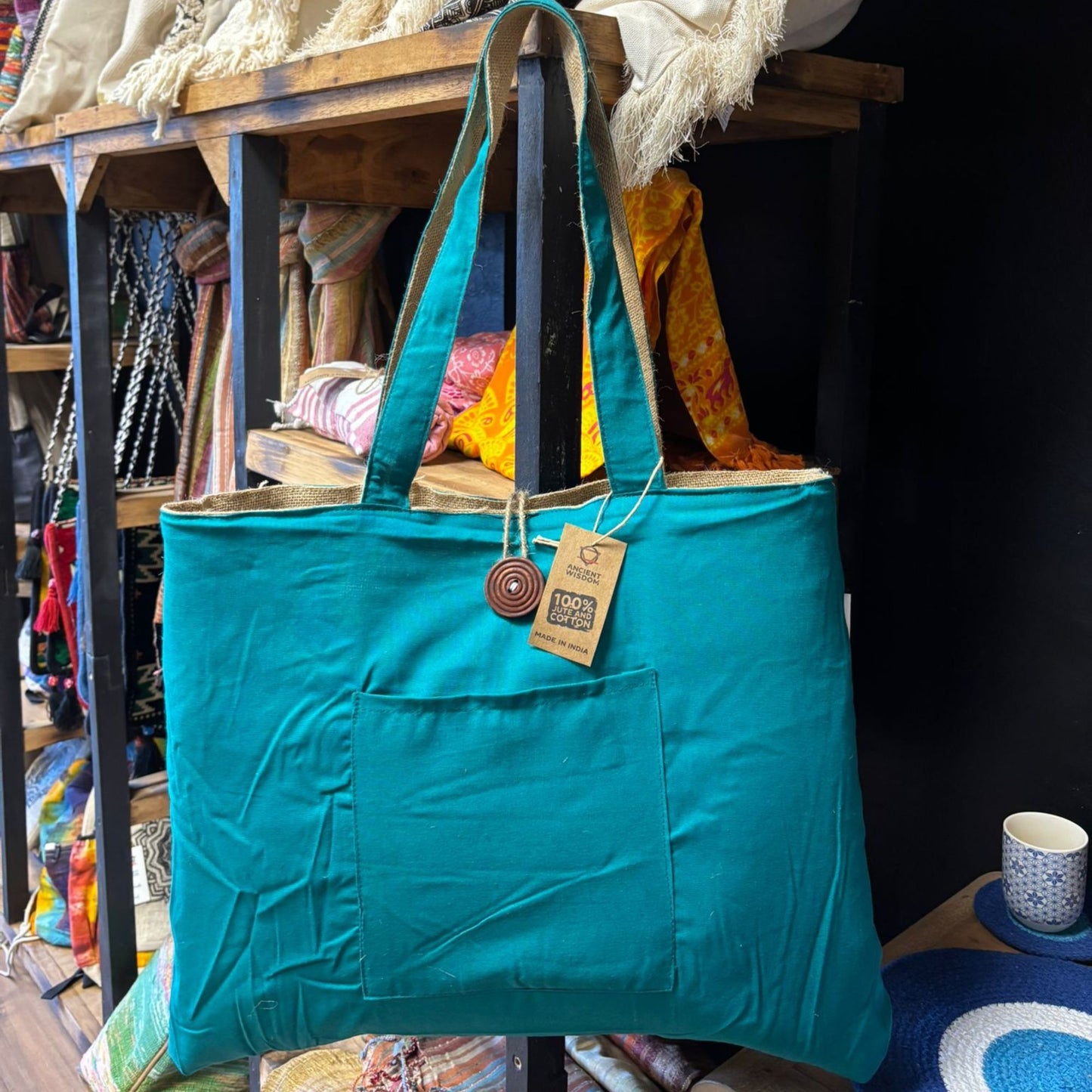 Reversible Shopper aus Jute & Baumwolle - Zwei Looks, ein nachhaltiger Stil
