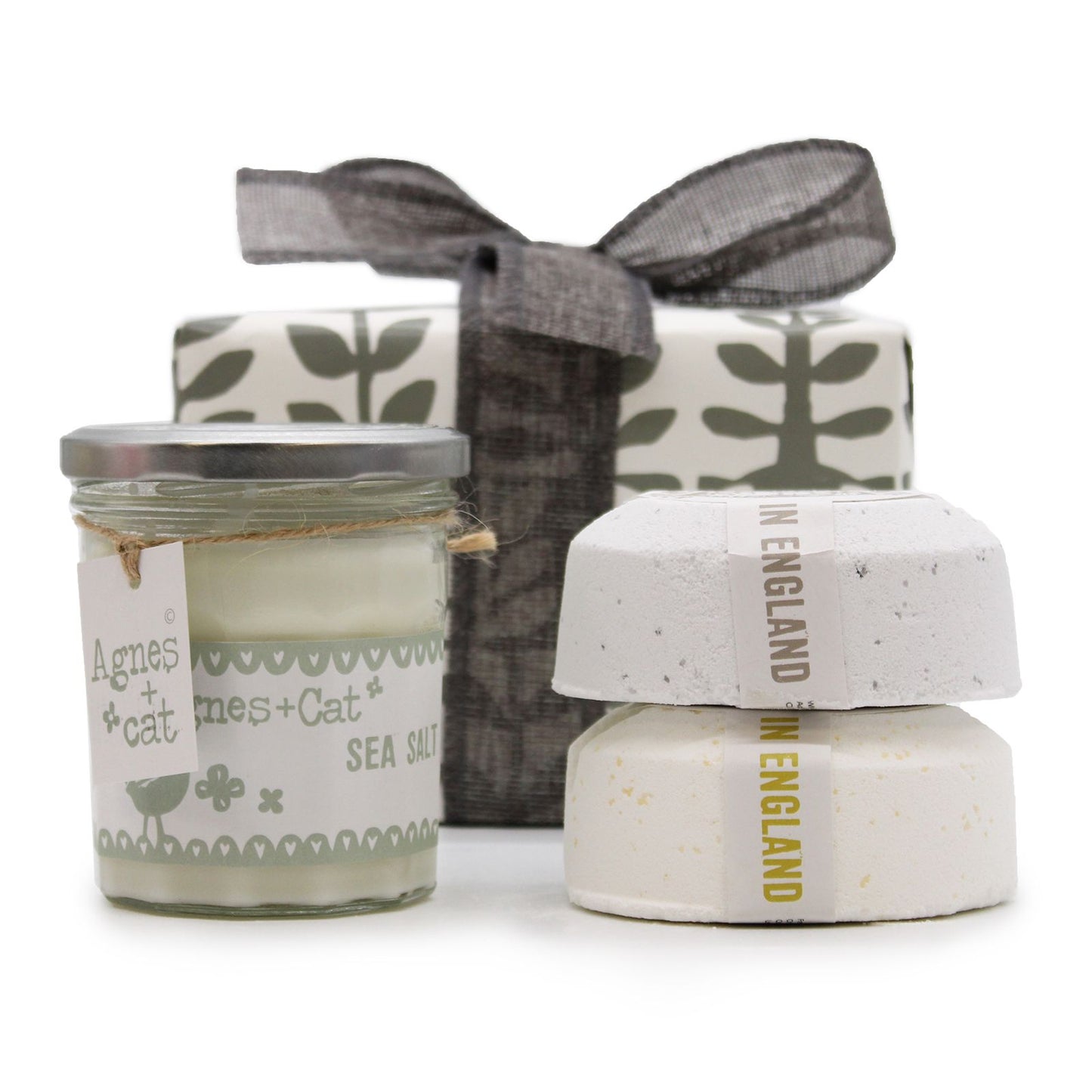 Geschenkbox Verwöhnmoment: Velvet Moon Kerze & Windermere Citrus Badesprudel