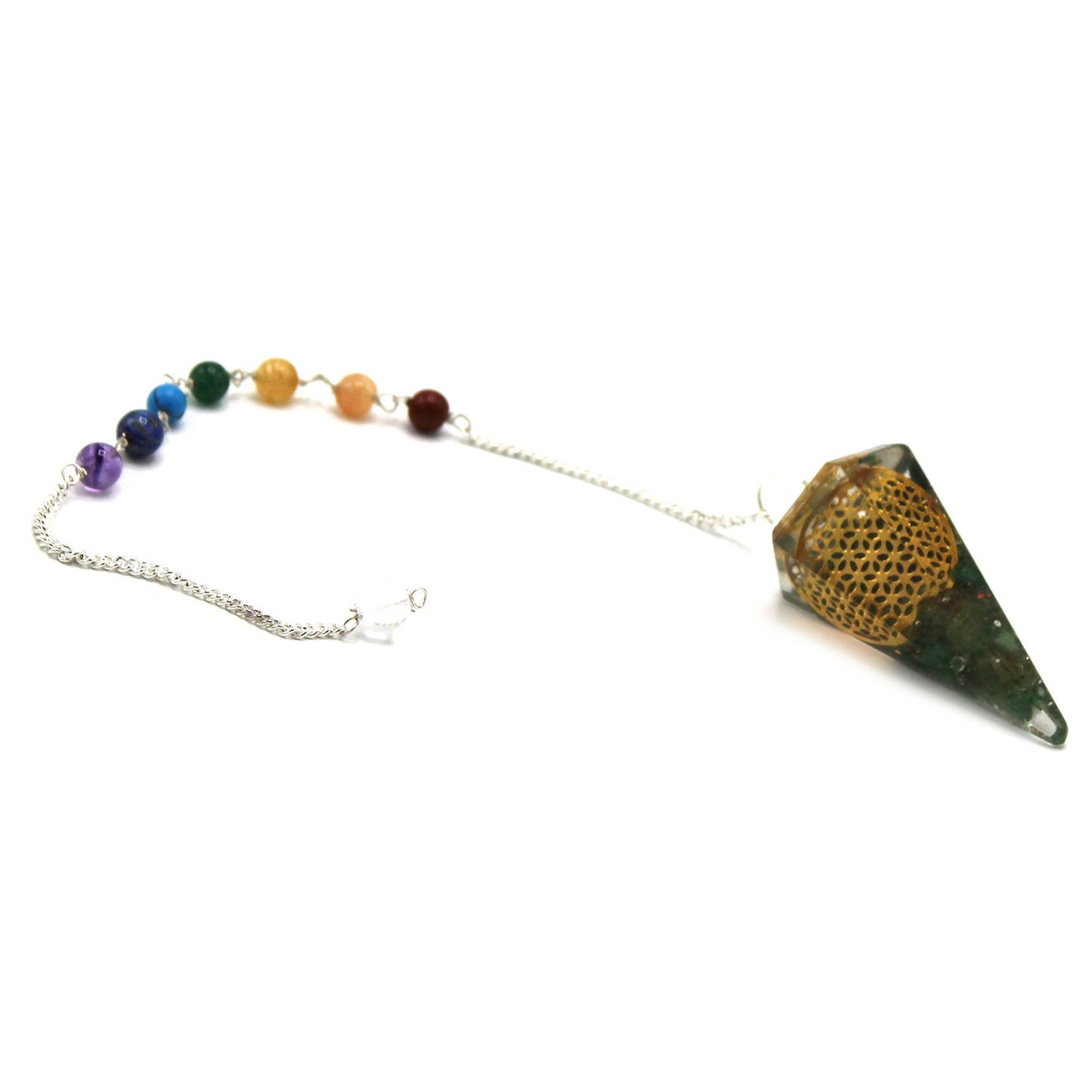 Orgonit Pendel mit Blume des Lebens – Handgefertigt für Energie & Meditation