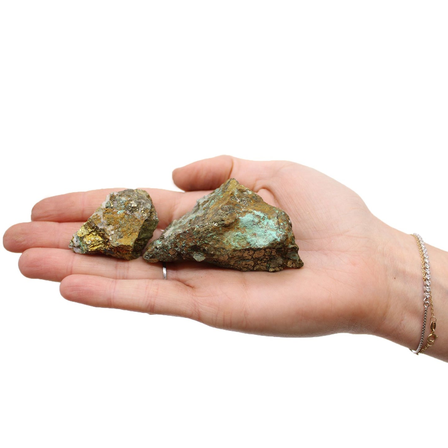 Chalcopyrit-Kristalle Kollektion – 80 handverlesene Steine für Energie & Meditation