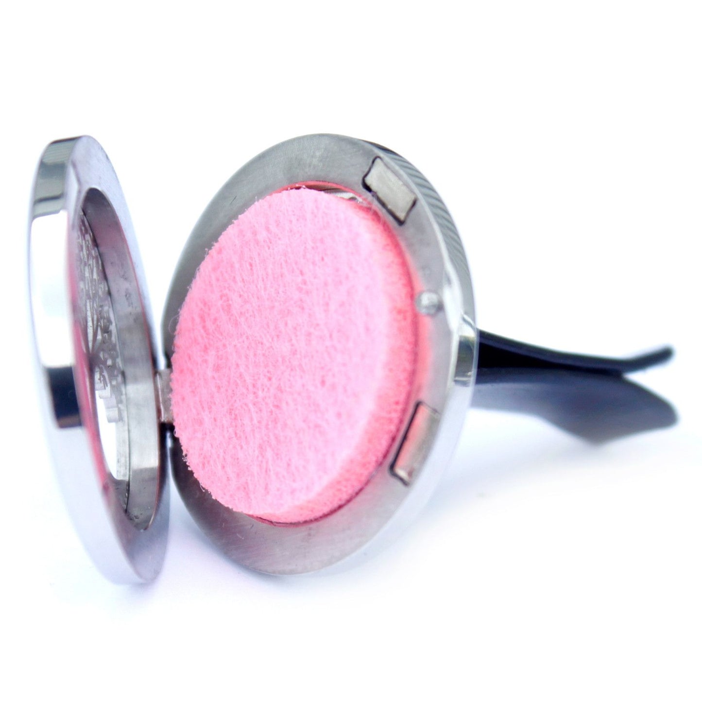 Auto Duftset 'Engelsflügel' aus Edelstahl – 10 wiederverwendbare Filzpads