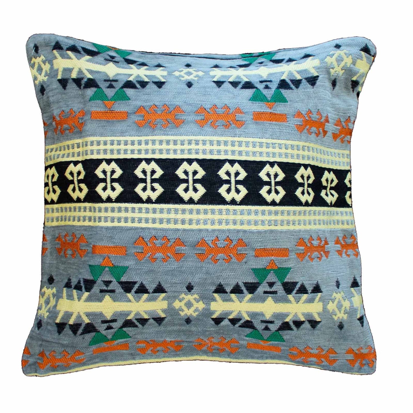 Kissenbezug Kilim in Graphit – Zeitloses Webdesign