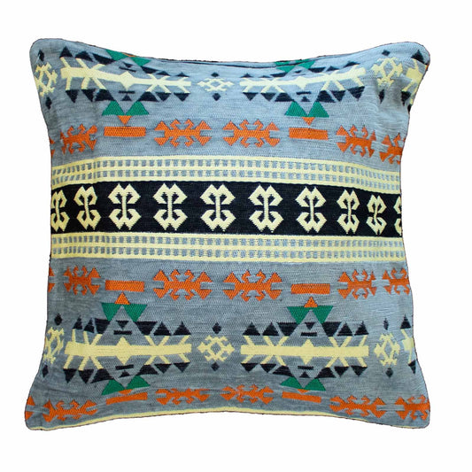 Kissenbezug Kilim in Graphit – Zeitloses Webdesign