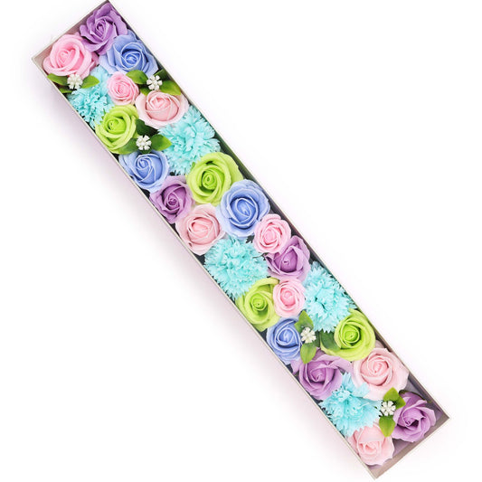 Seifenblumen-Geschenkset 'Kleiner Segen' in Blau – Extra lange Präsentationsbox