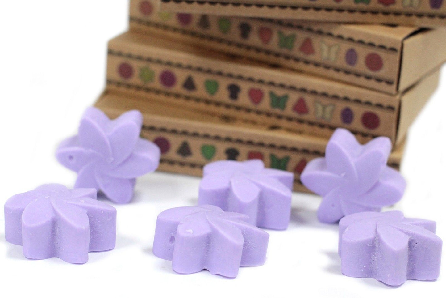 Geschenkset Lavendelblüten – 6 Duftwachs-Stücke für Wohlfühlmomente
