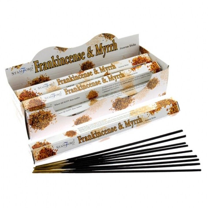 Premium Räucherstäbchen Weihrauch & Myrrhe – Handgerolltes Set mit 120 Stück